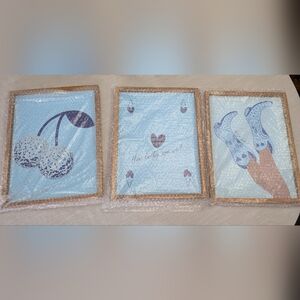 Set Of 3 Poker Wall Art Lets Go Girls Wall Art